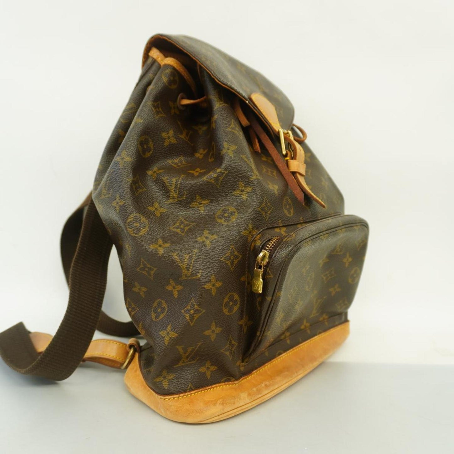 Louis Vuitton Montsouris Gm  Canvas Backpack Bag ()