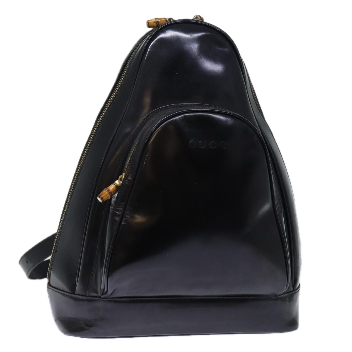 Luxury Gucci Trending 2025 Bamboo Body Bag Patent leather Black  73357