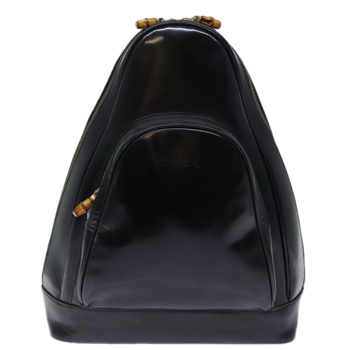 Luxury Gucci Trending 2025 Bamboo Body Bag Patent leather Black  73357