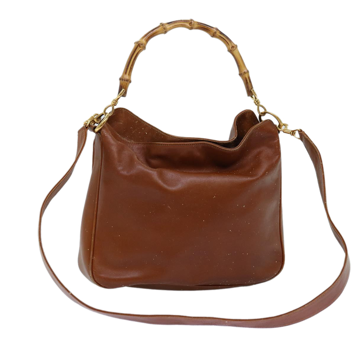 Luxury Gucci Trending 2025 Bamboo Shoulder Bag Leather 2way Brown 001 0166 1638  73358