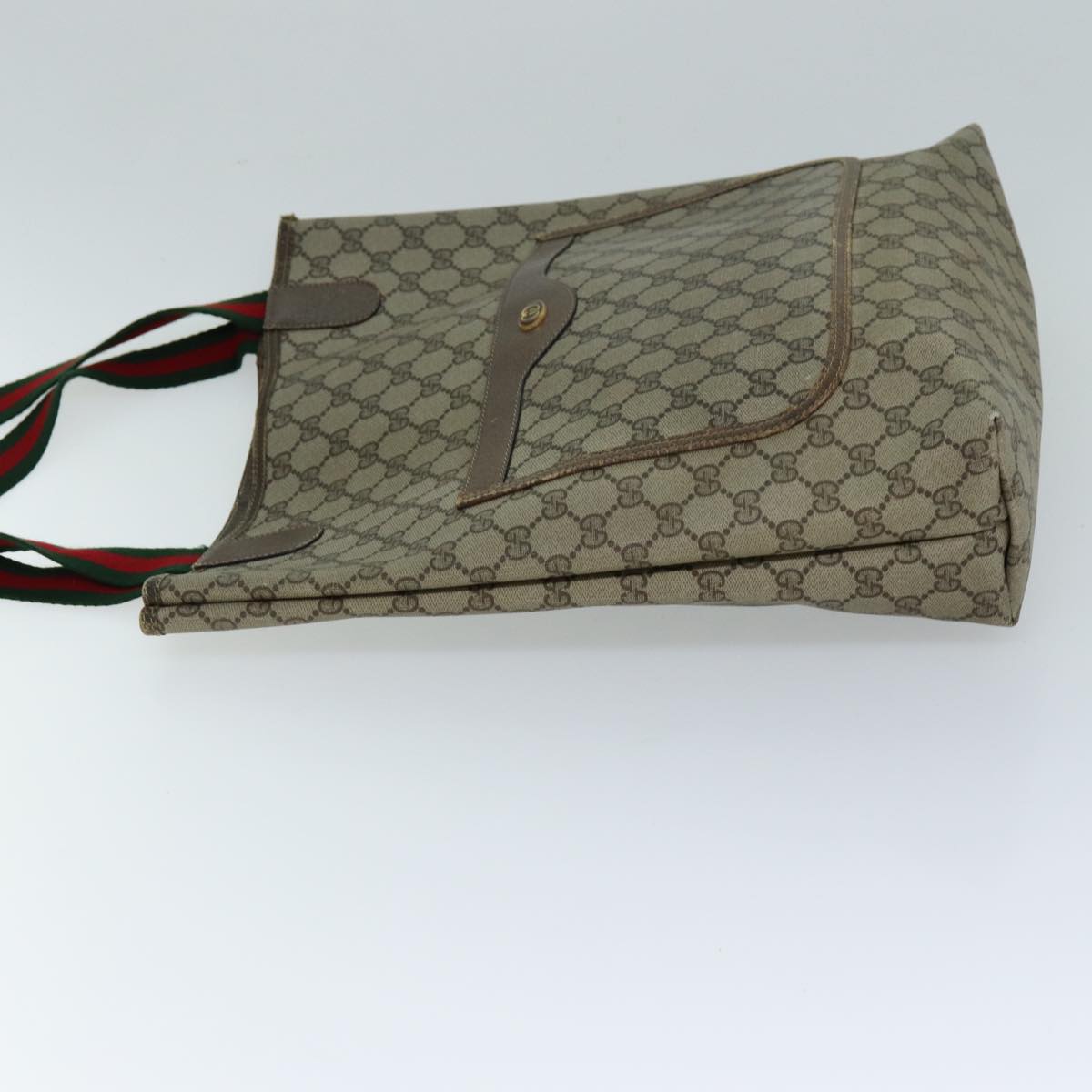 Luxury Gucci Trending 2025 GG Supreme Web Sherry Line Tote Bag Beige Red Green 39 02 003  73367