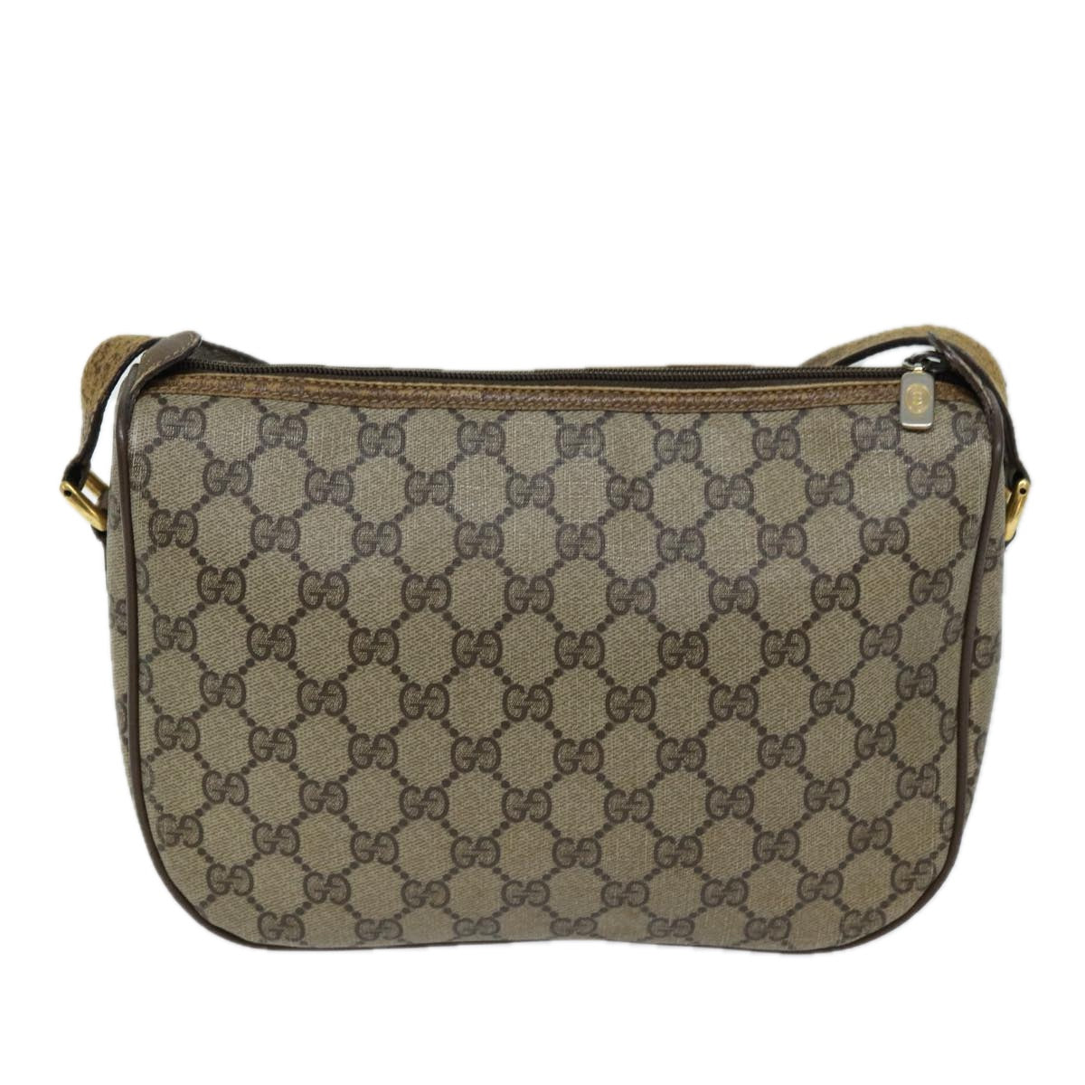 Luxury Gucci Trending 2025 GG Supreme Web Sherry Line Shoulder Bag PVC Beige 89 02 077  73369