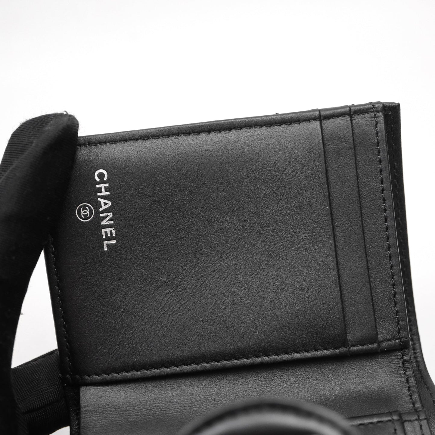 Chanel Chevron Reissue Wallet So Black Aged Calfskin