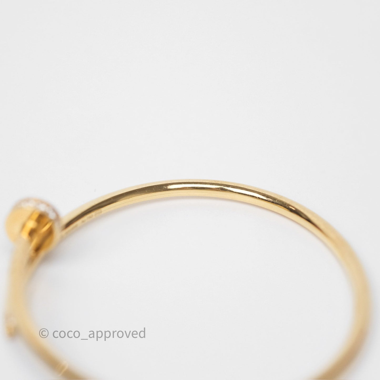 Cartier Small Juste Un Clou Bracelet 18K Yellow Gold Diamonds