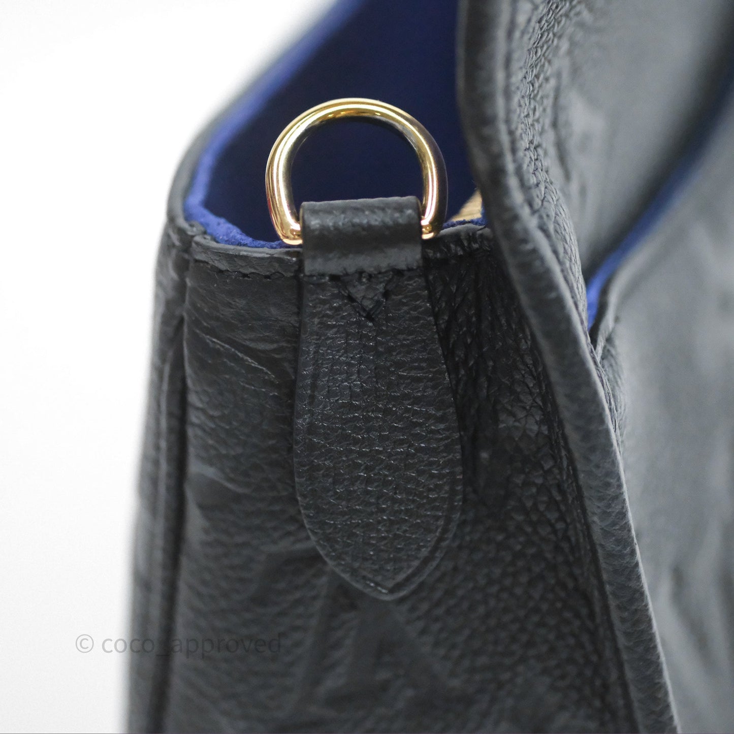 Louis Vuitton Diane Bag Black Monogram Empreinte Leather Gold Hardware