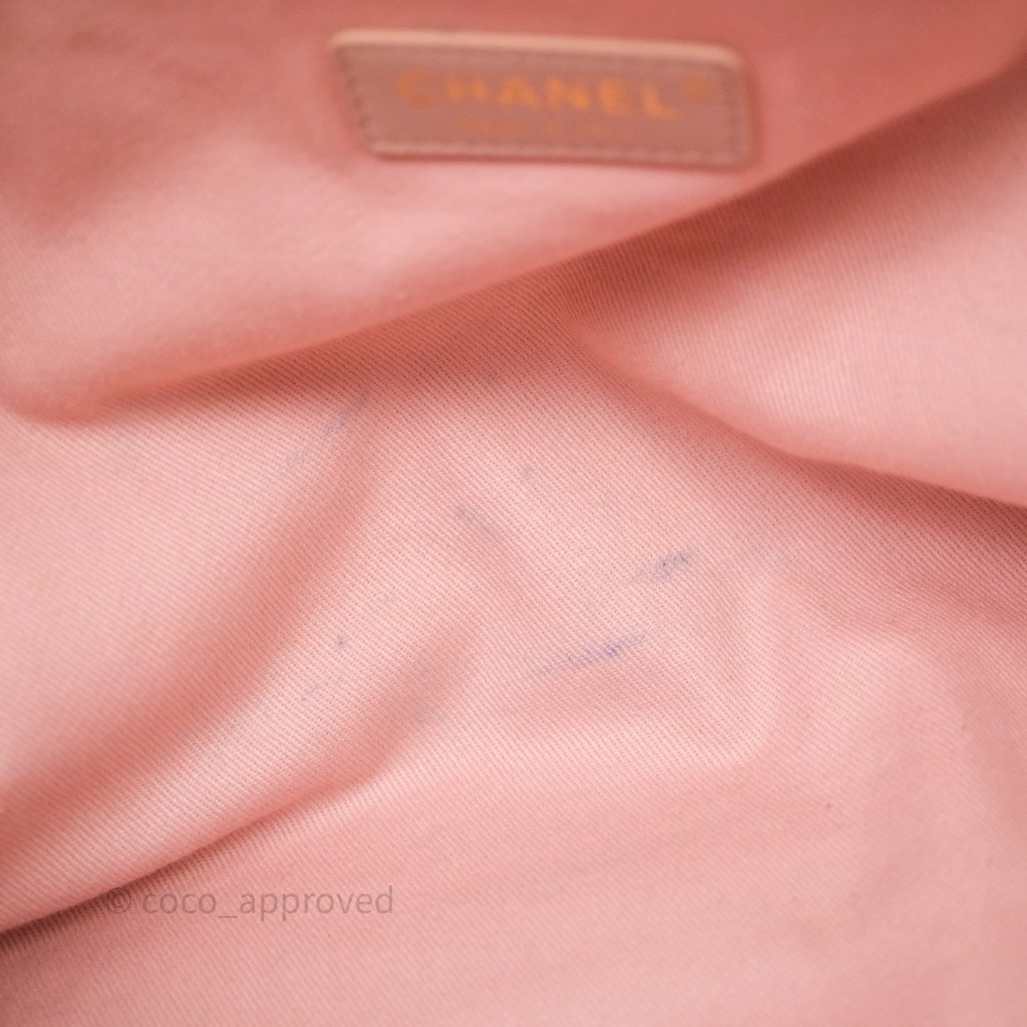 Chanel Large Deauville Tote Pink Canvas Gold Hardware