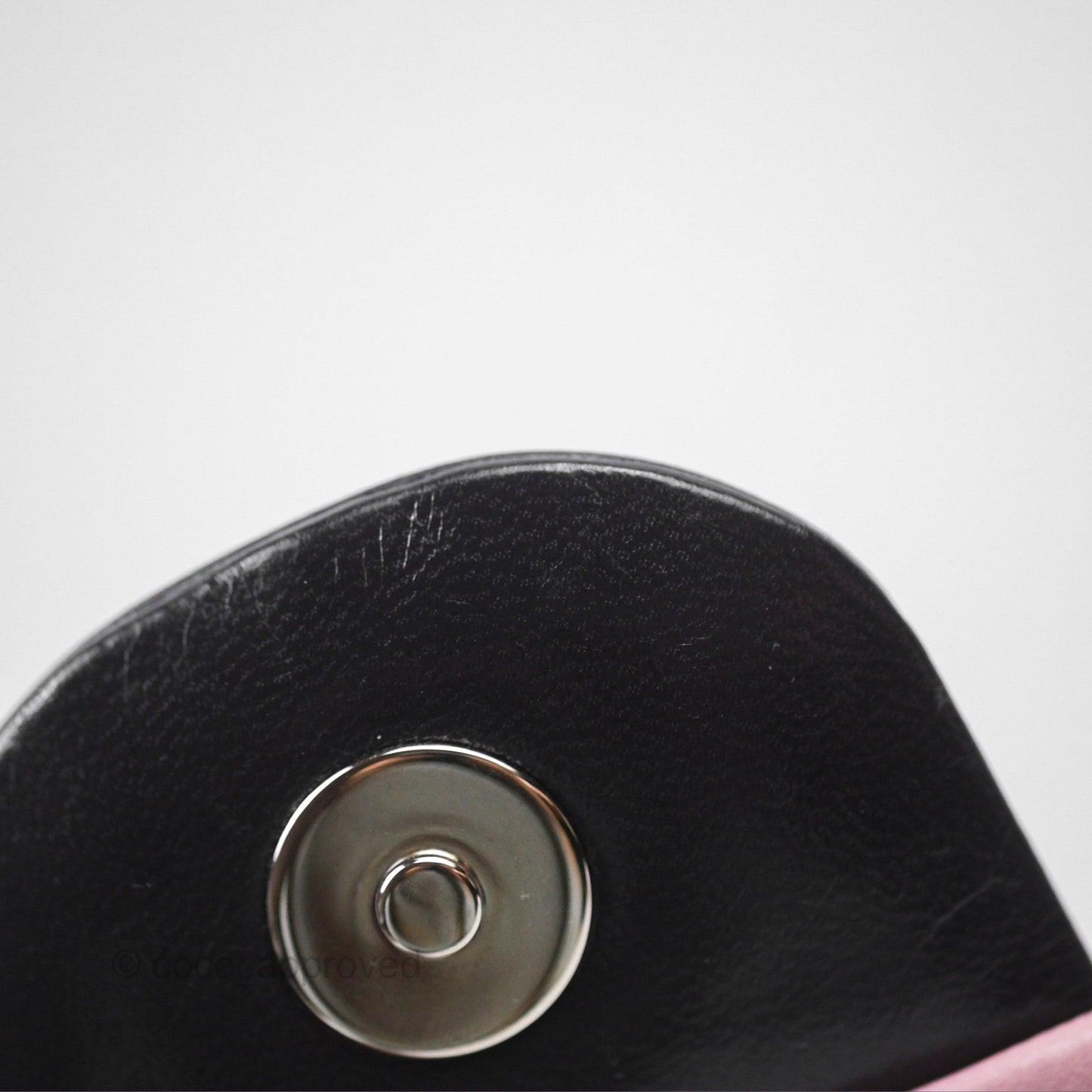 Chanel Medium Bicolor CC Chain Flap Pink/Black Lambskin Silver Hardware
