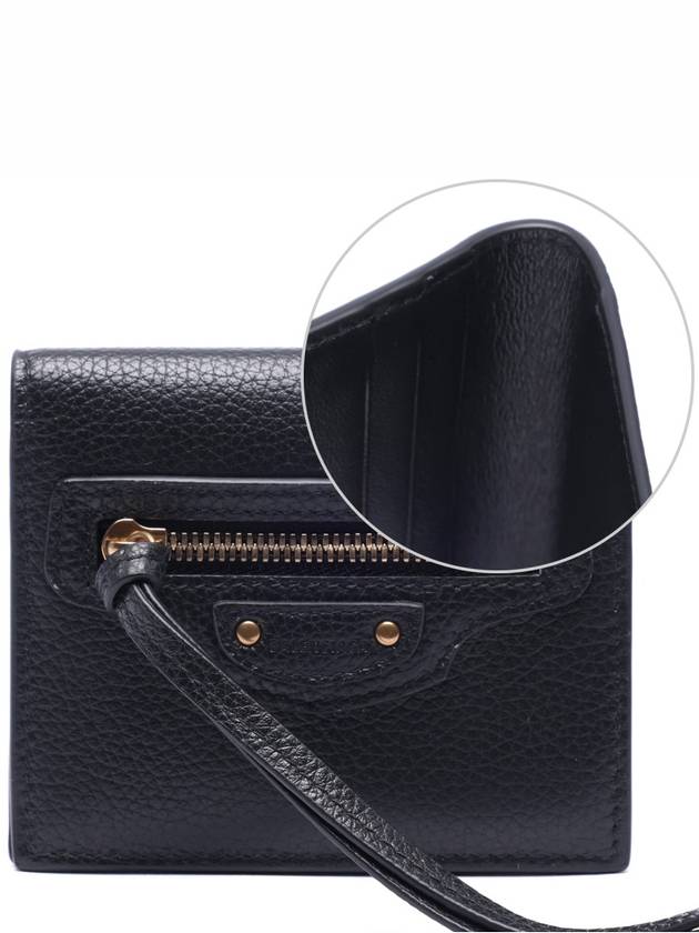 Luxury Balenciaga Neo Classic Half Wallet Black