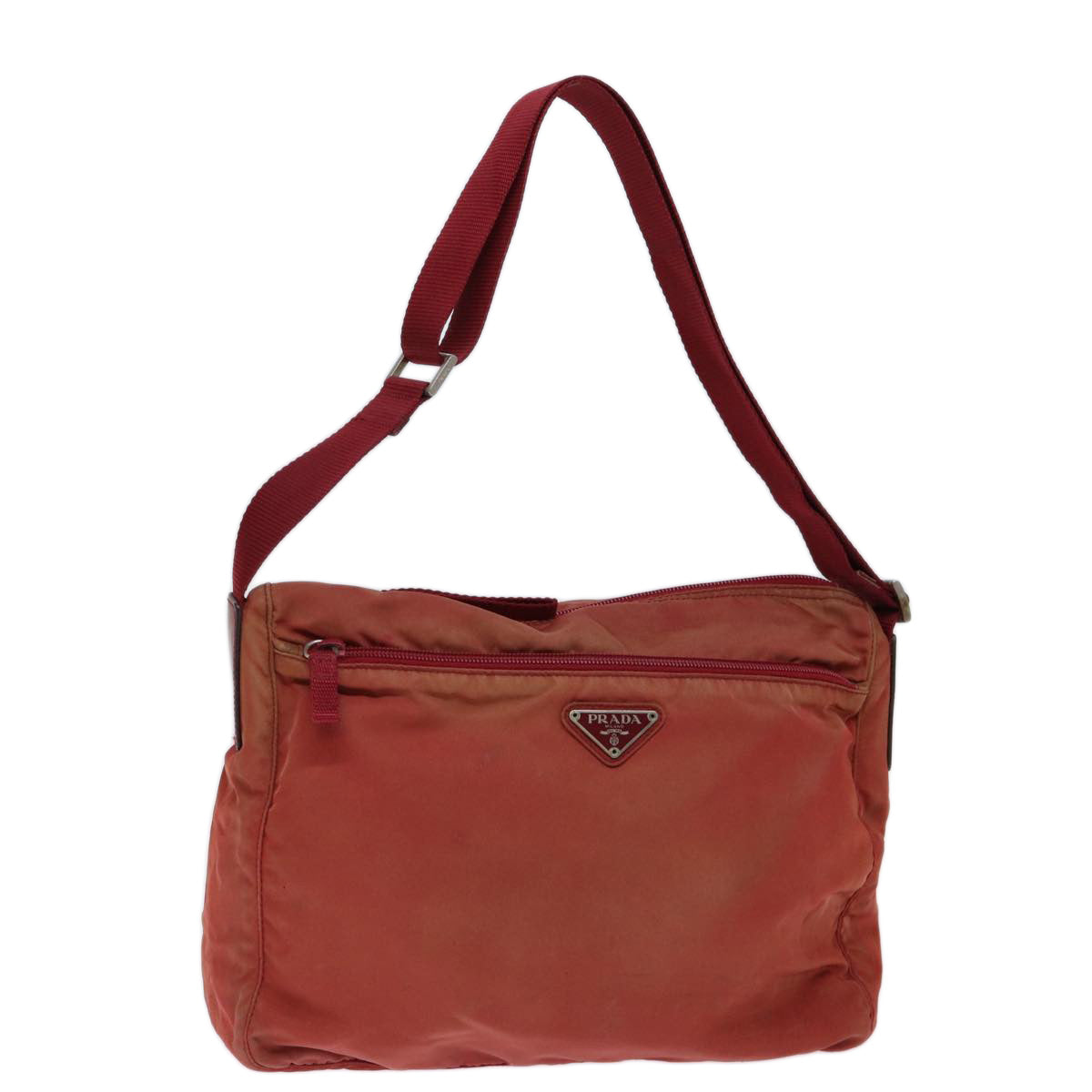 Luxury PradaShoulder Bag Nylon Red 73454