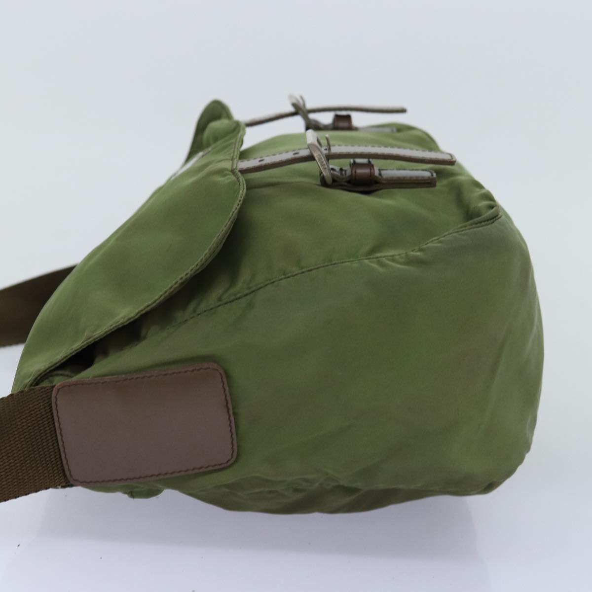 Luxury PradaShoulder Bag Nylon Khaki 73457