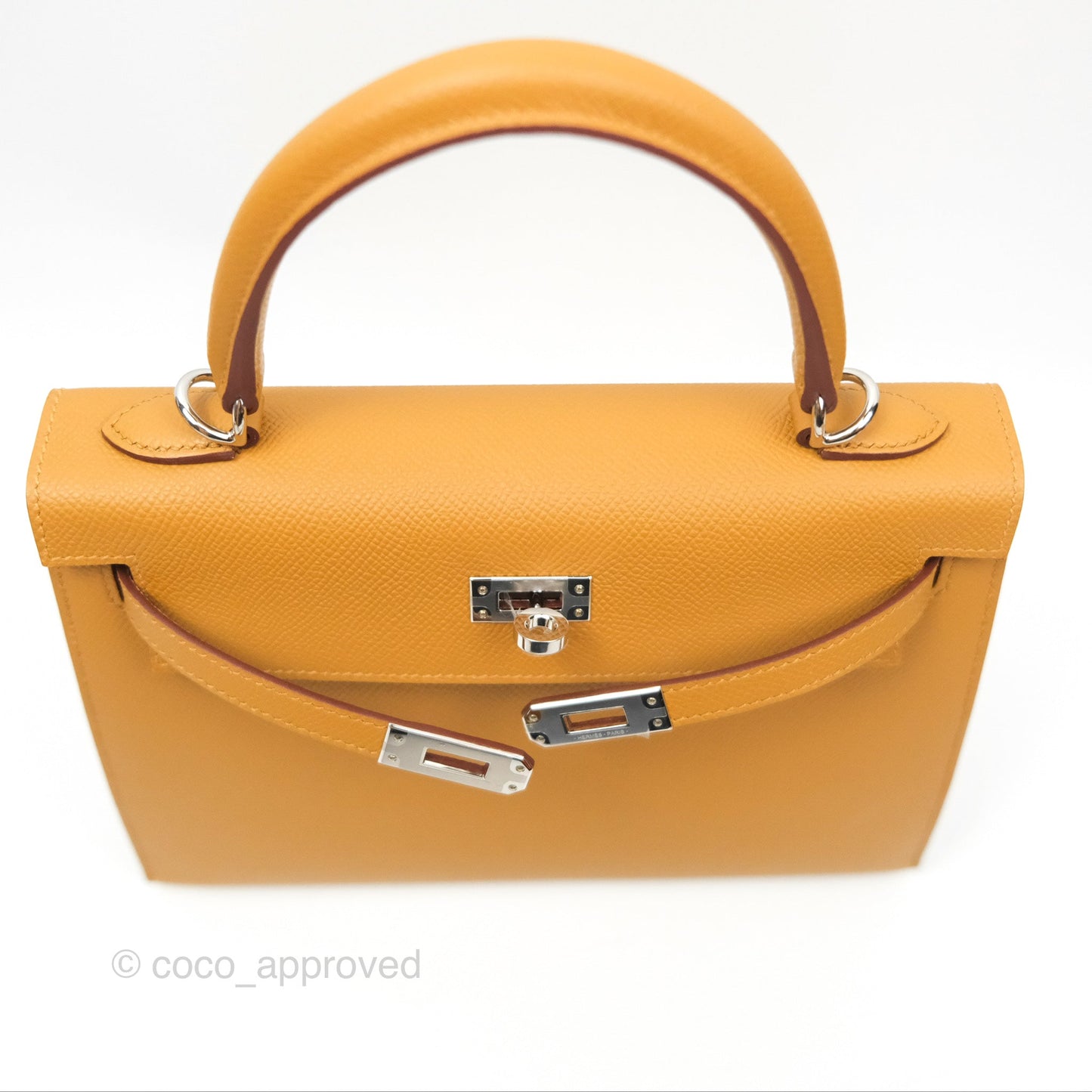 Hermès Sellier Kelly 25 Sesame 2S Epsom Palladium Hardware