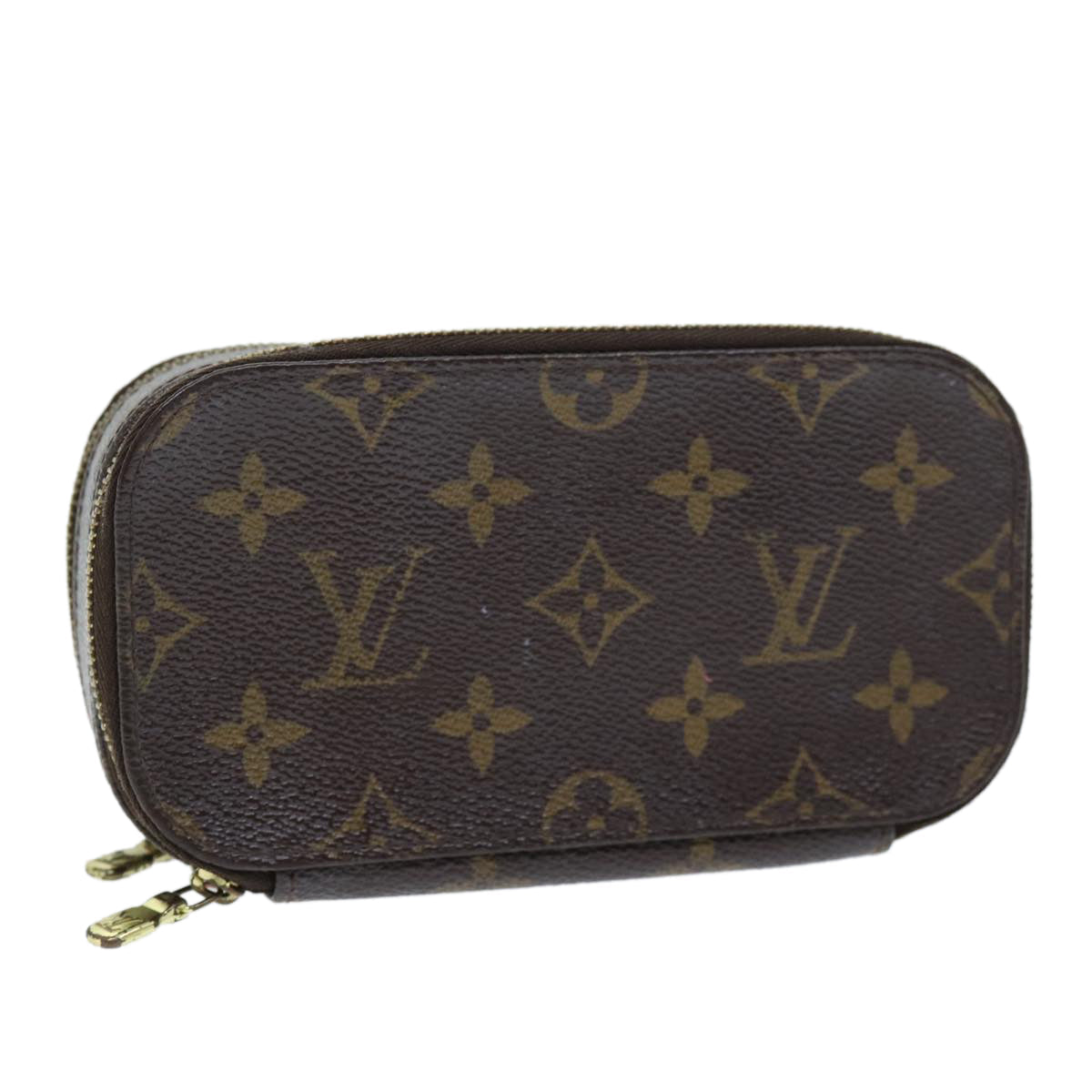 LOUIS VUITTON Monogram Trousse Brush PM Cosmetic Pouch M47510 LV 73460