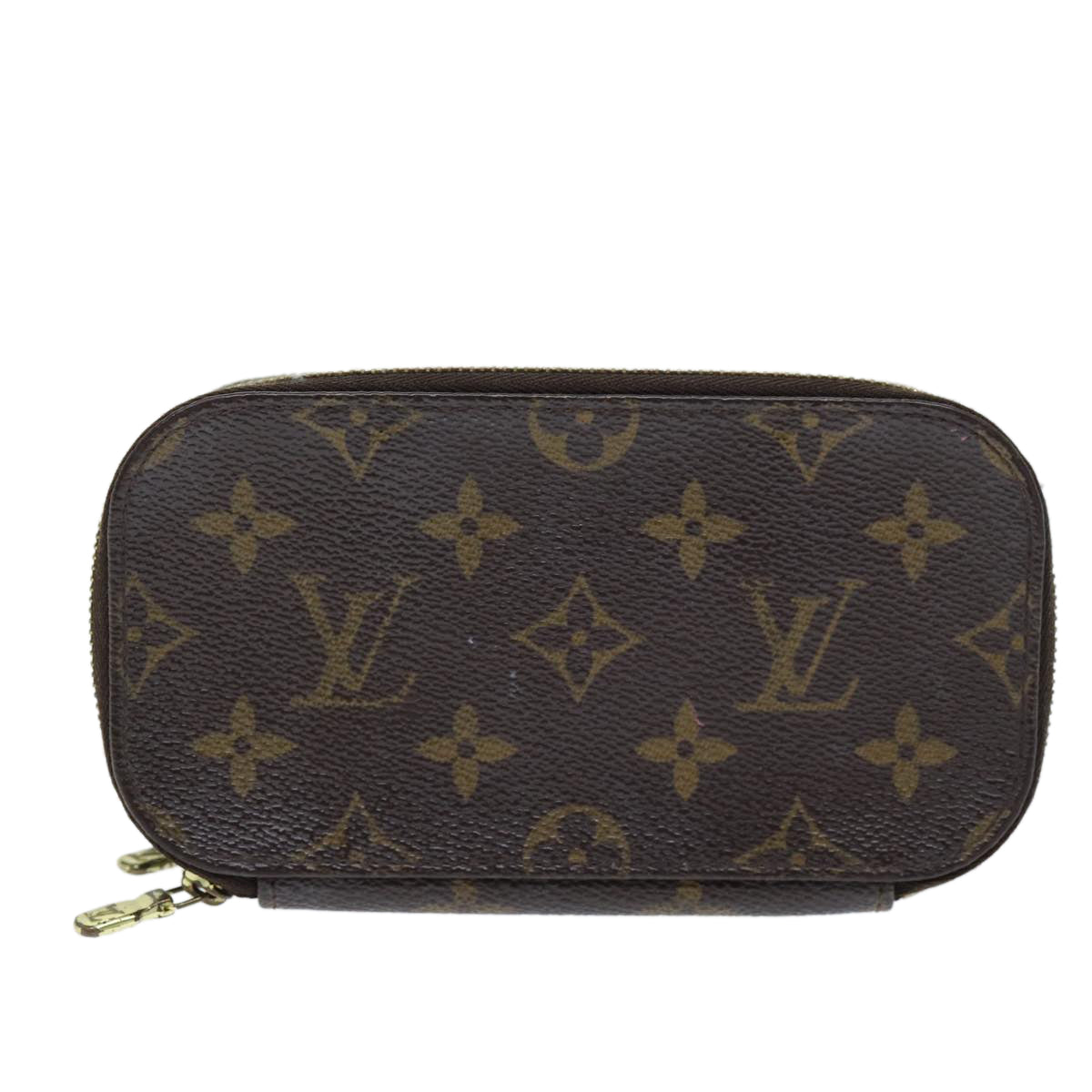 LOUIS VUITTON Monogram Trousse Brush PM Cosmetic Pouch M47510 LV 73460
