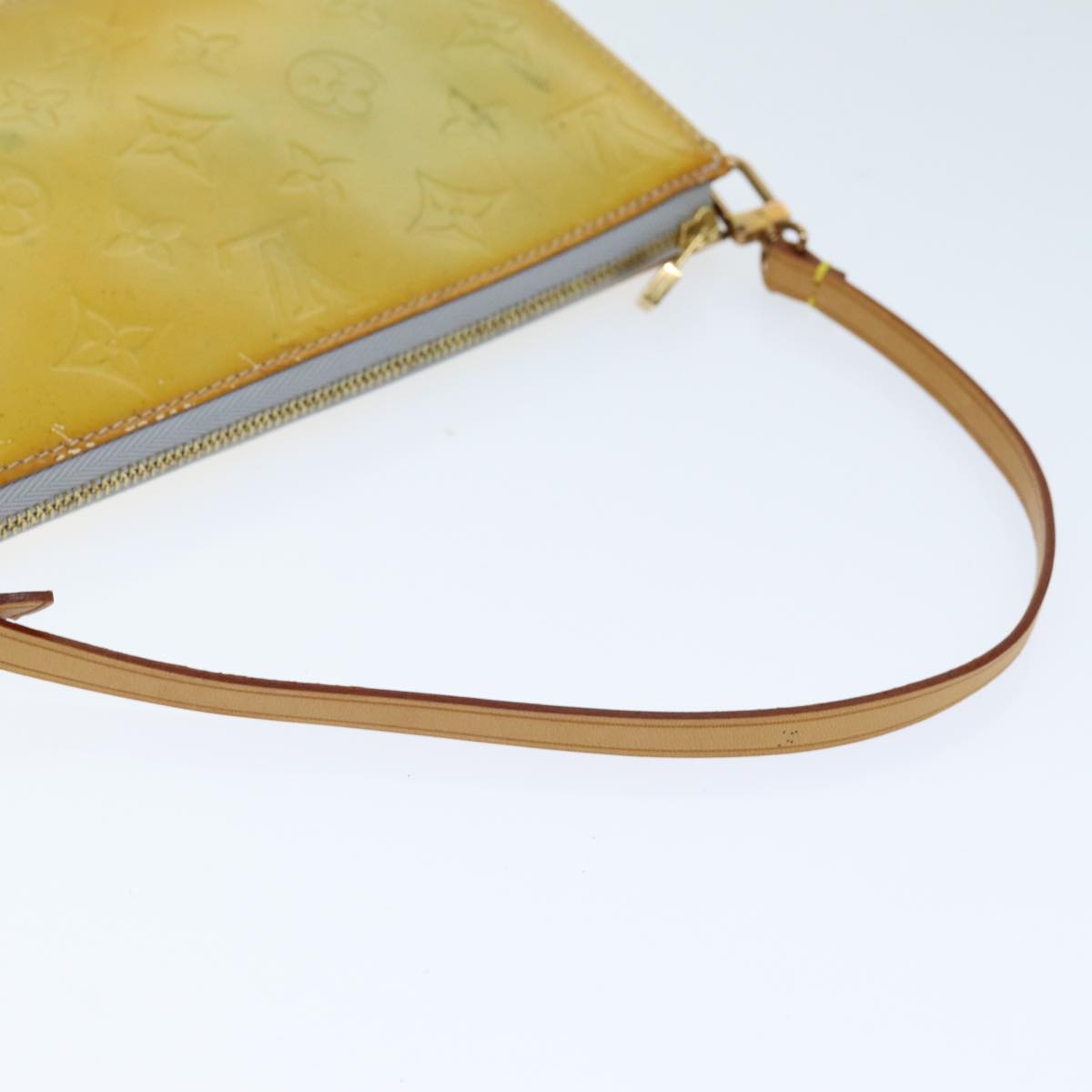 LOUIS VUITTON Monogram Vernis Lexington Accessory Pouch Gris M91056 73461