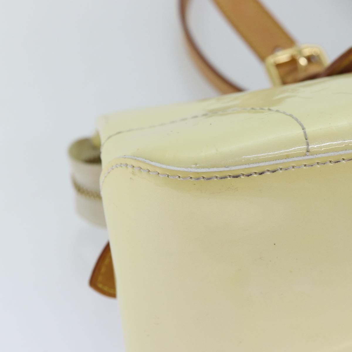 LOUIS VUITTON Monogram Vernis Rosewood Avenue Hand Bag Perle M93508 73462