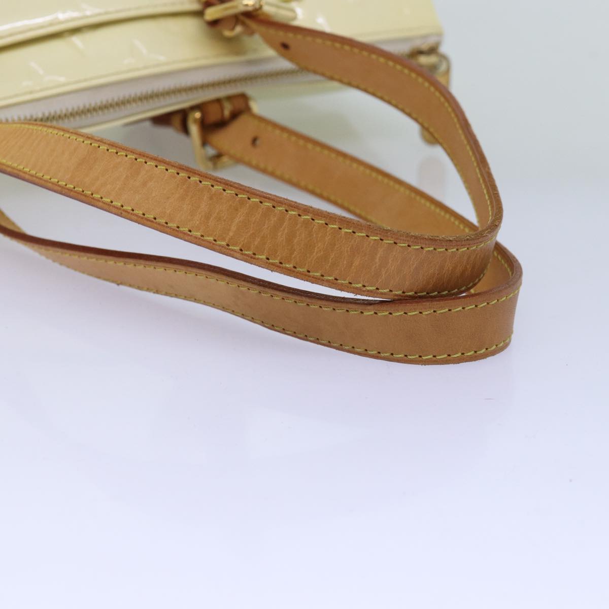 LOUIS VUITTON Monogram Vernis Rosewood Avenue Hand Bag Perle M93508 73462