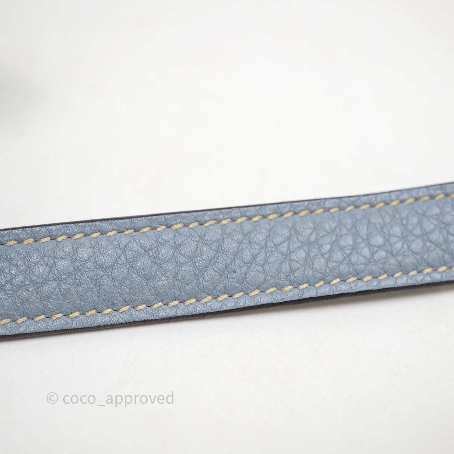 Hermès Kelly 28 Bleu Lin J7 Togo Palladium Hardware