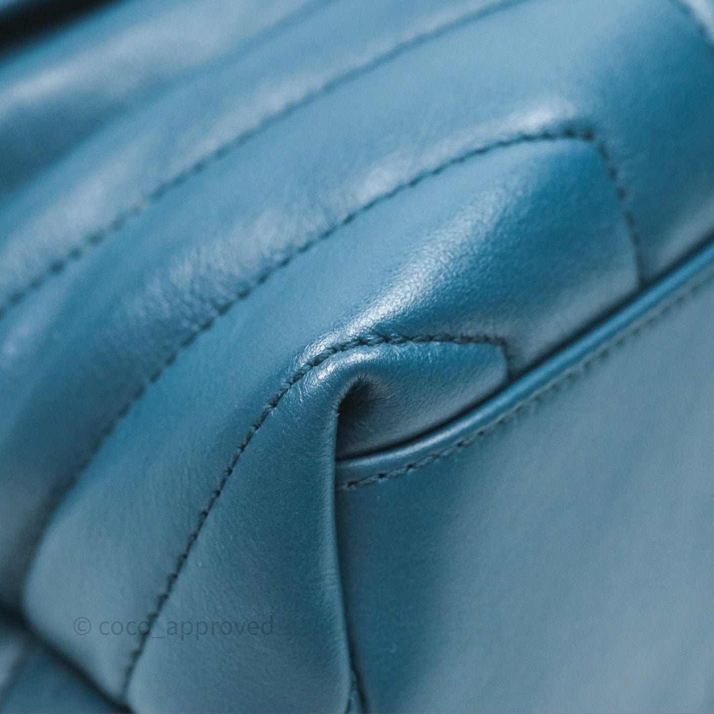 Saint Laurent Loulou Small Flap Bag Turquoise Blue Ruthenum Hardware