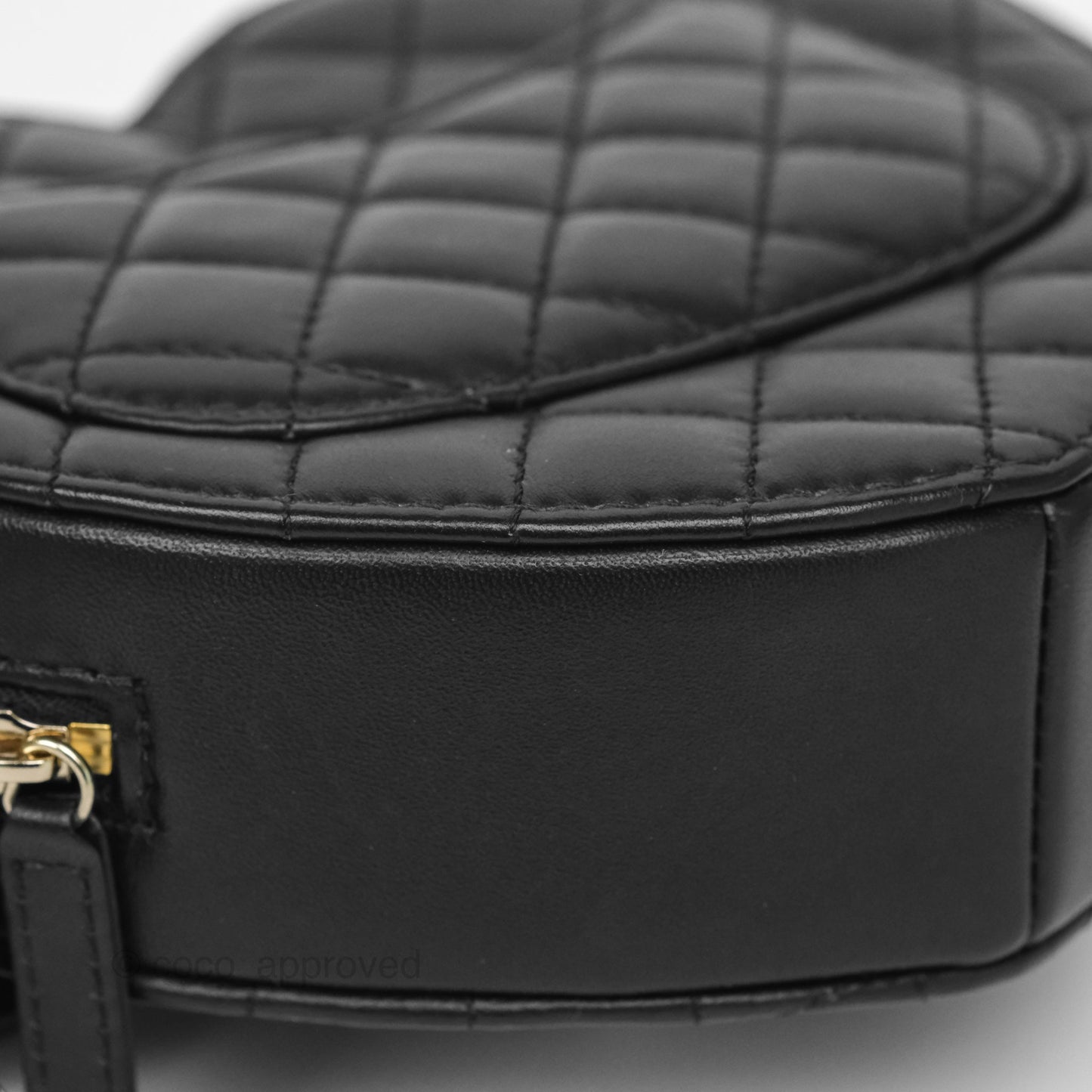 Chanel Large Heart Bag Black Lambskin Gold Hardware 22S