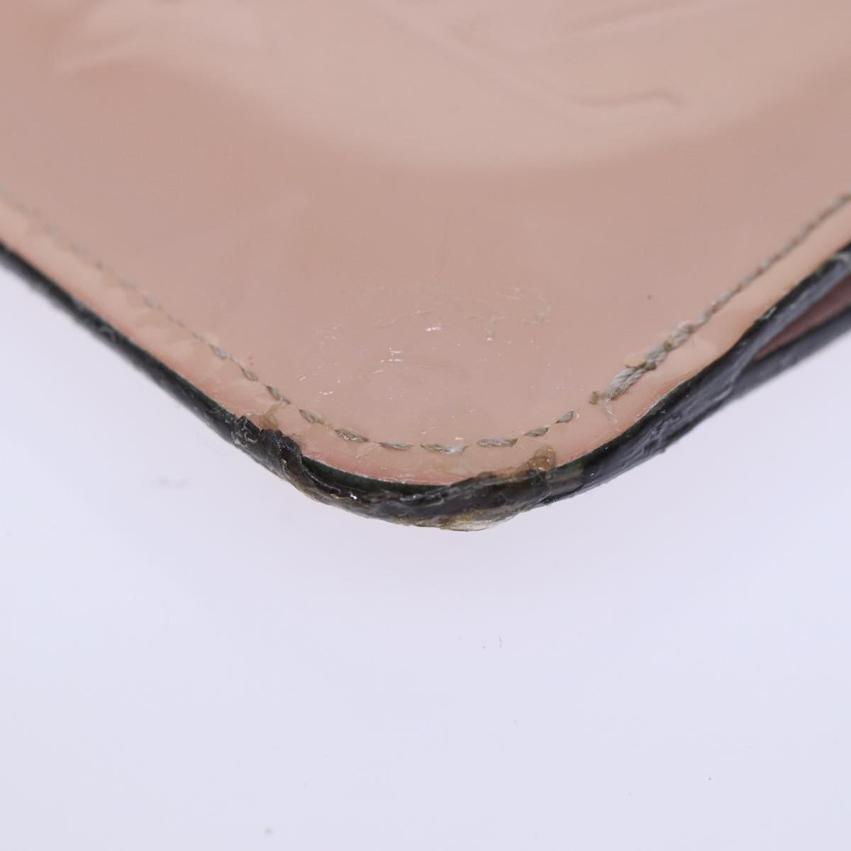 LOUIS VUITTON Vernis Pochette Cles NM Coin Purse Rose Valerine M61286 73510