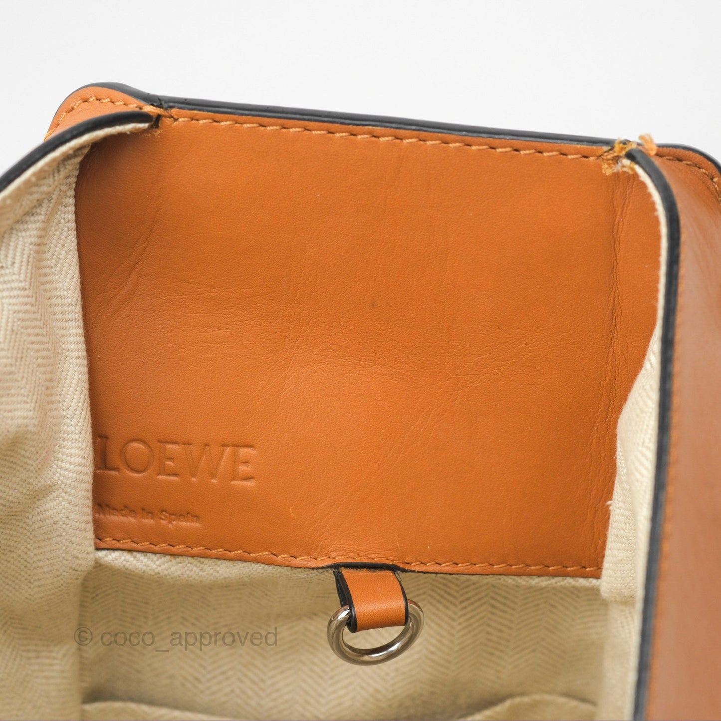 Loewe Small Hammock Shoulder Bag Crochet Tan Calfskin
