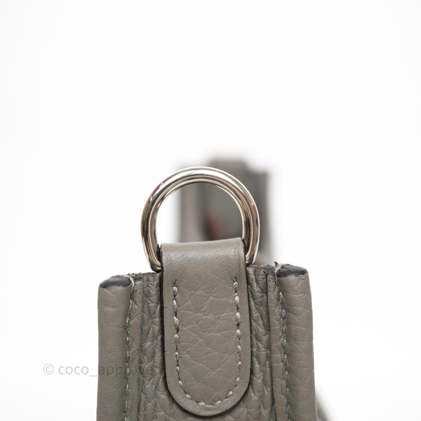 Hermès Mini Evelyne 16 Gris Meyer 0L Clemence Palladium Hardware