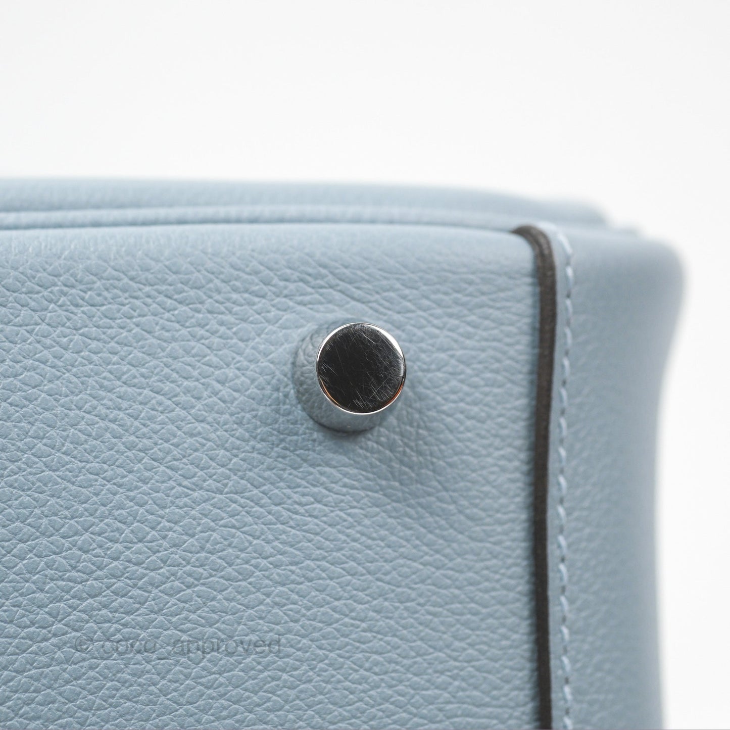 Hermès Lindy 26 Blue Lin Evercolor Palladium Hardware
