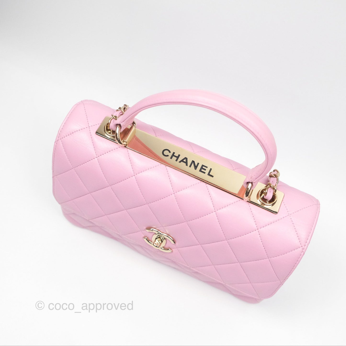 Chanel Medium Trendy CC Pink Lambskin Gold Hardware