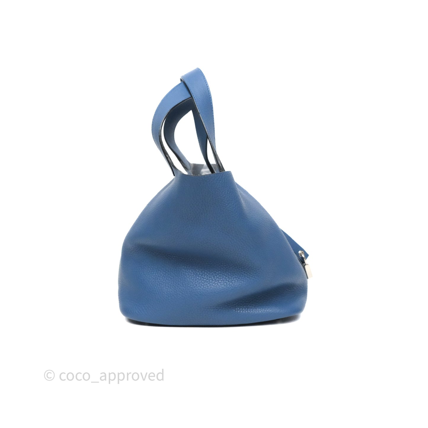 Hermès Picotin 22 Bleu Agate R2 Clemence Palladium Hardware