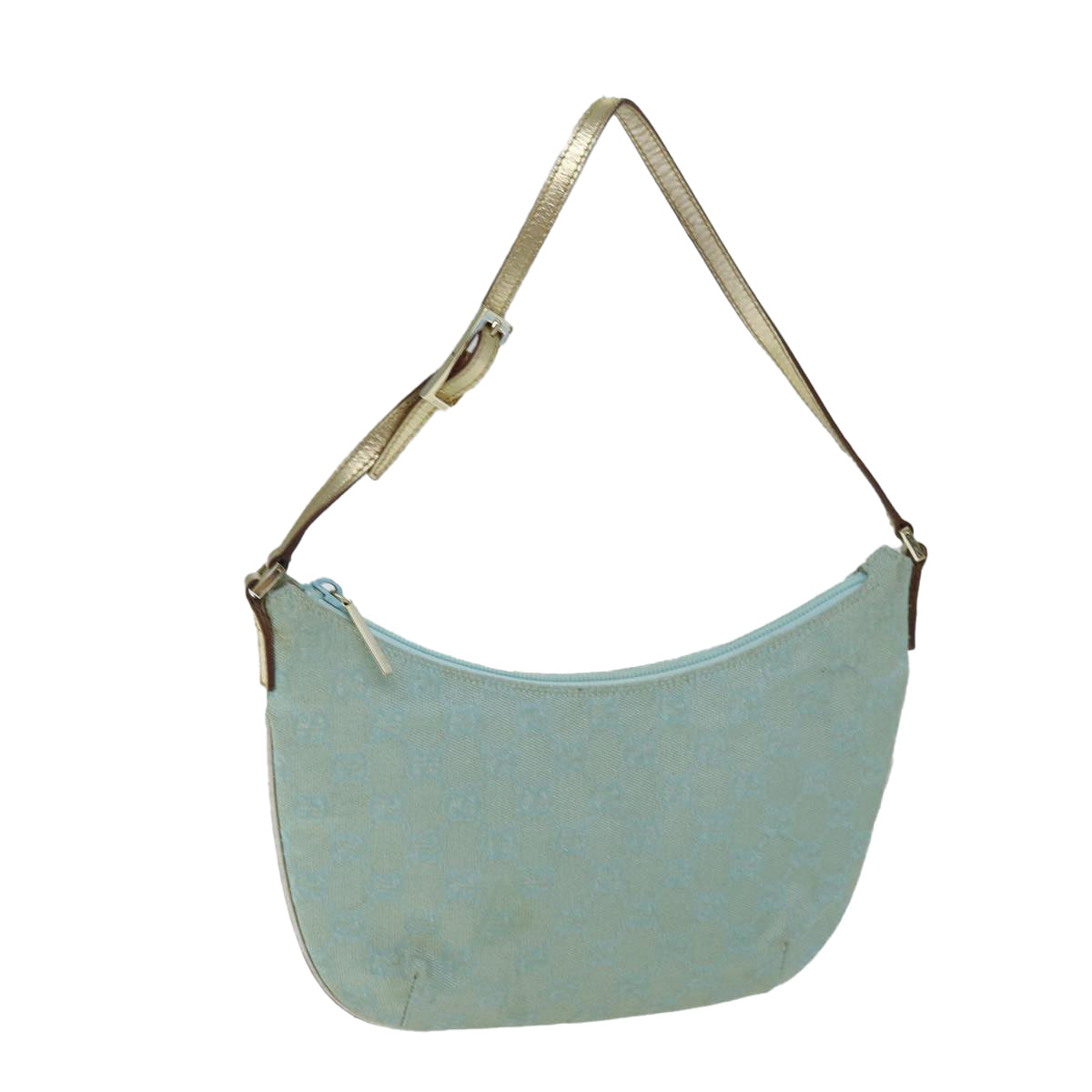 Luxury Gucci Trending 2025 GG Canvas Shoulder Bag Light Blue  73592
