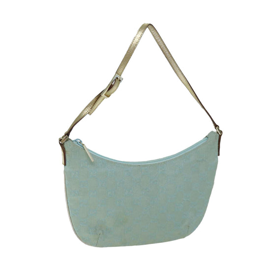 Luxury Gucci Trending 2025 GG Canvas Shoulder Bag Light Blue  73592