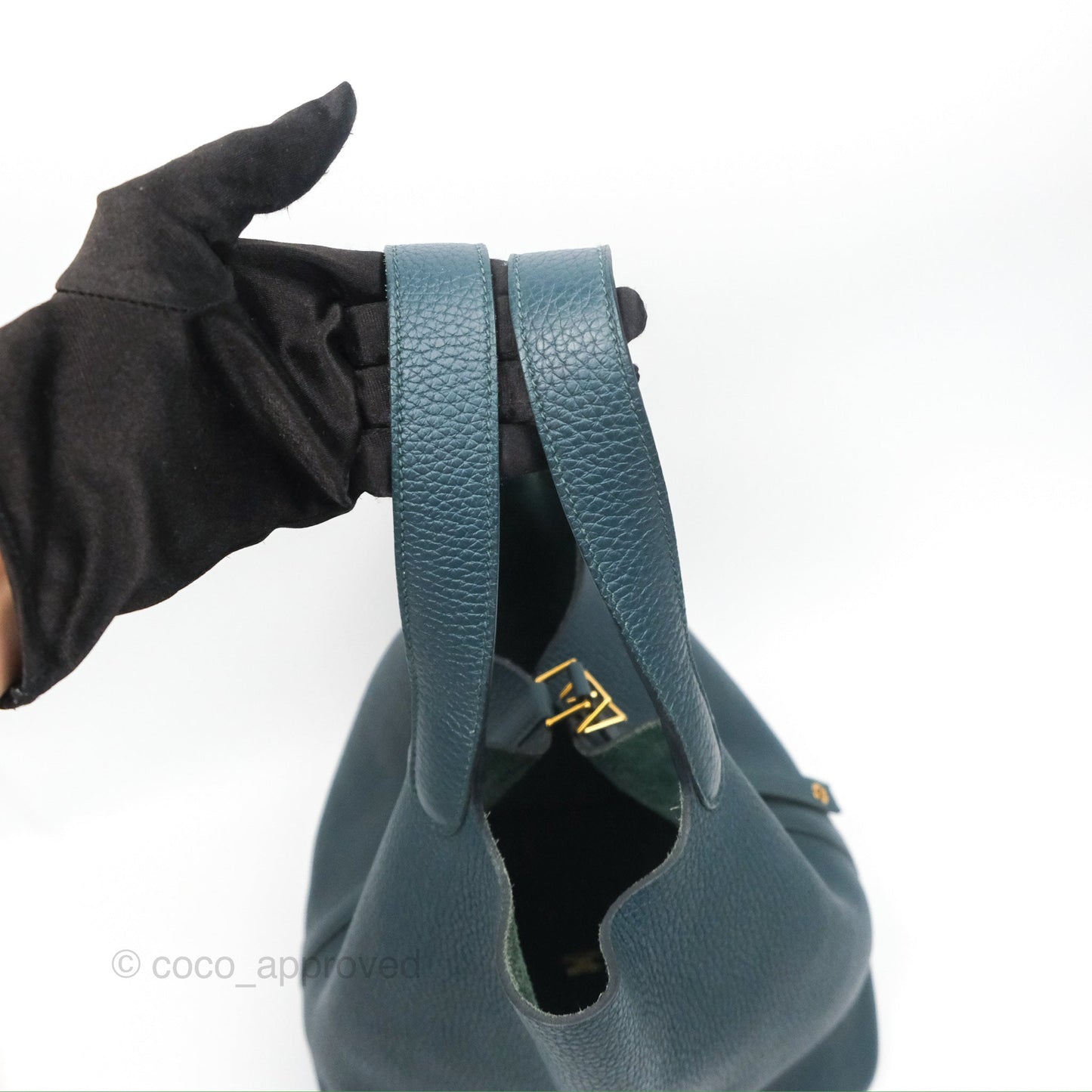 Hermès Picotin 22 Vert Cypress 6O Clemence Gold Hardware