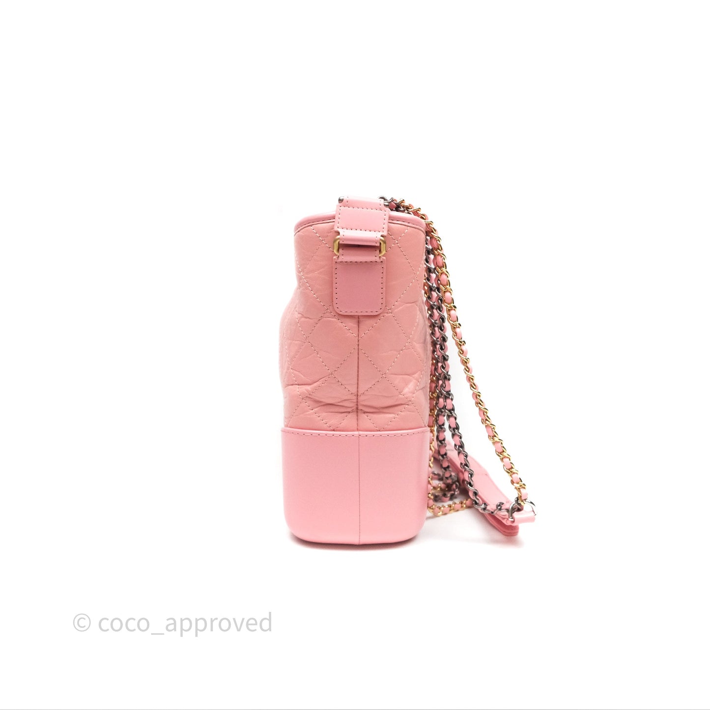 Chanel Large Gabrielle Hobo Pink Aged Calfskin Mixed Hardware 19S