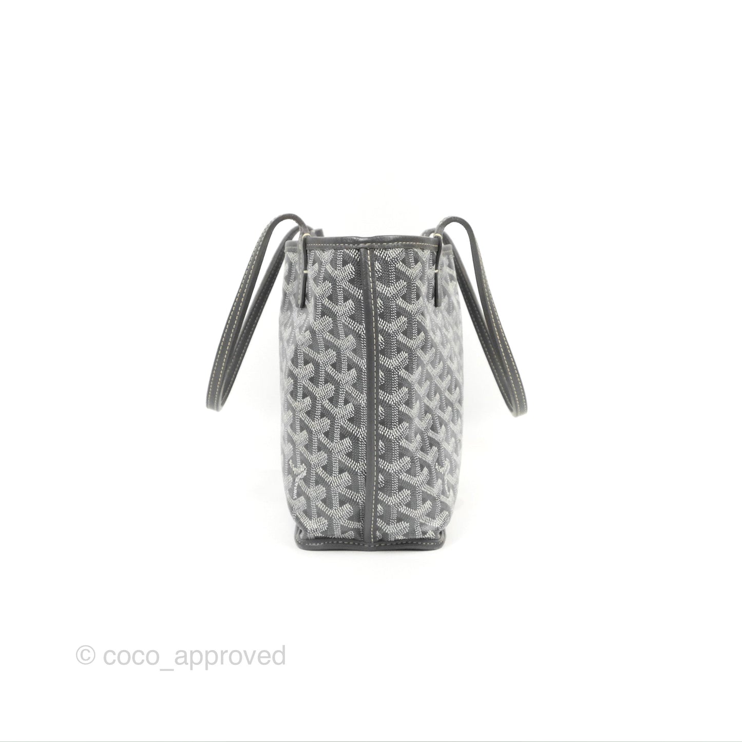 Goyard Anjou Mini Bag Goyardine Canvas Grey