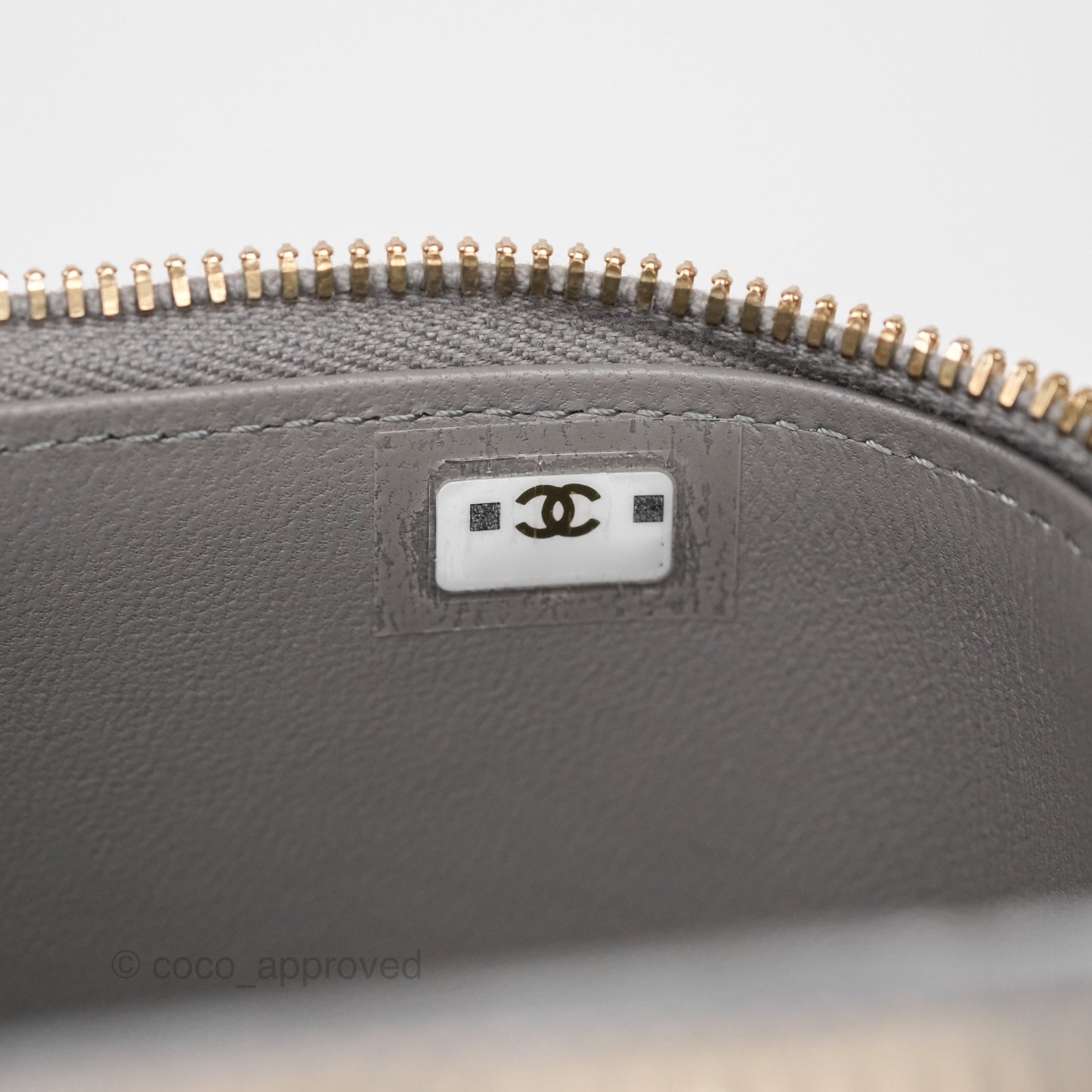 Chanel Mini Metal Top Handle Vanity With Chain Grey Lambskin Aged Gold Hardware