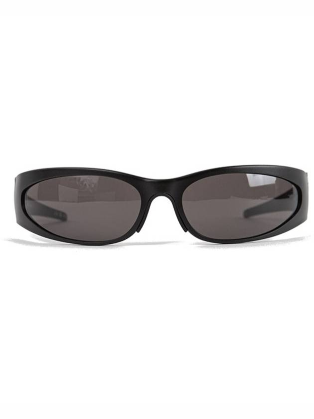 Luxury Balenciaga Reverse Xpander 2.0 Rectangle Sunglasses Black