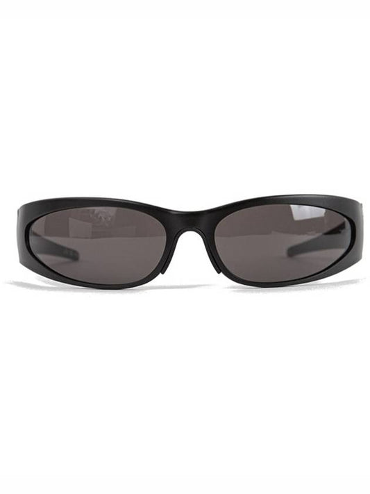 Luxury Balenciaga Reverse Xpander 2.0 Rectangle Sunglasses Black