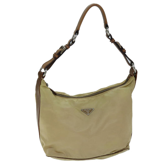 Luxury PradaShoulder Bag Nylon Beige 73602