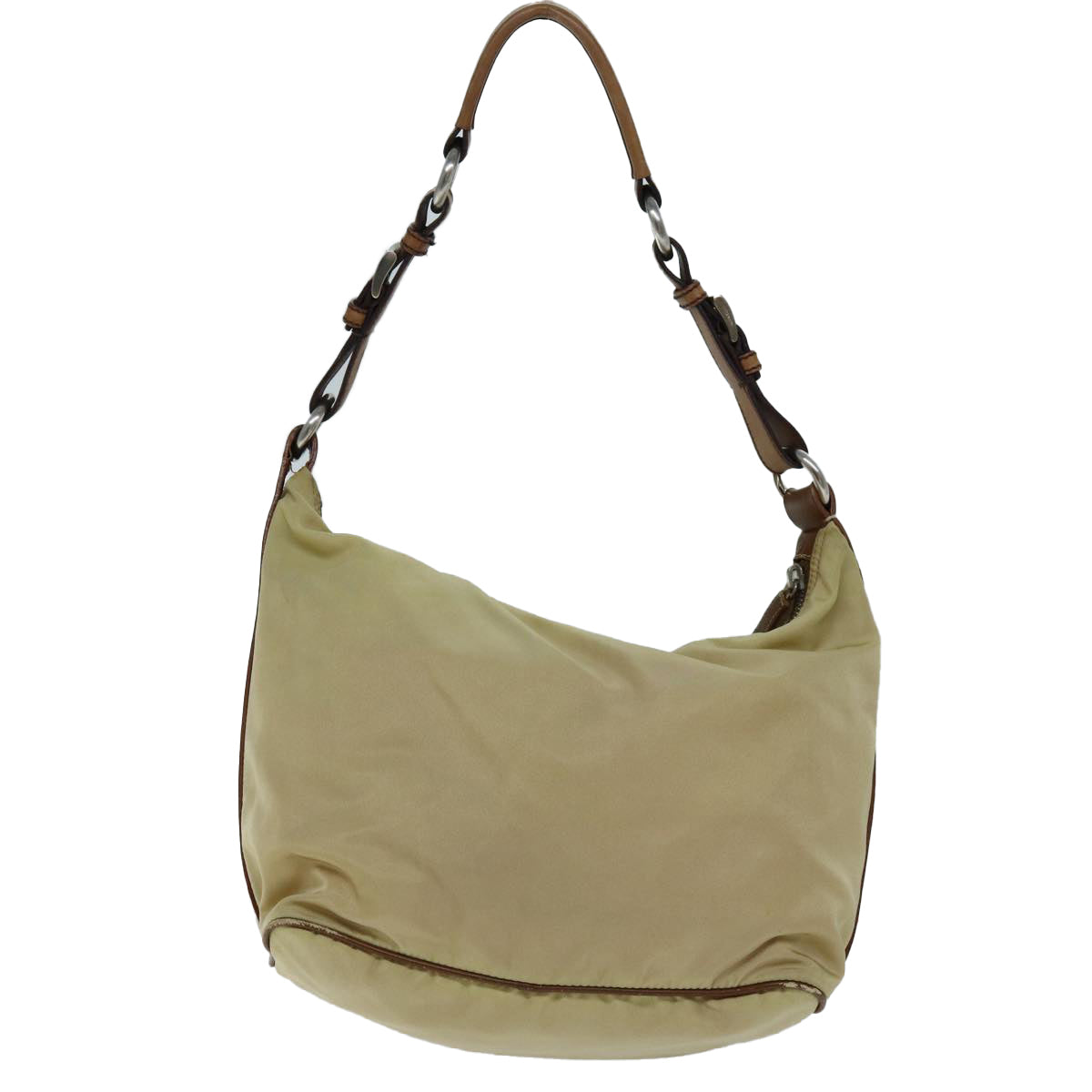 Luxury PradaShoulder Bag Nylon Beige 73602