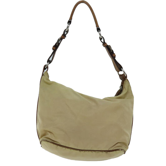 Luxury PradaShoulder Bag Nylon Beige 73602