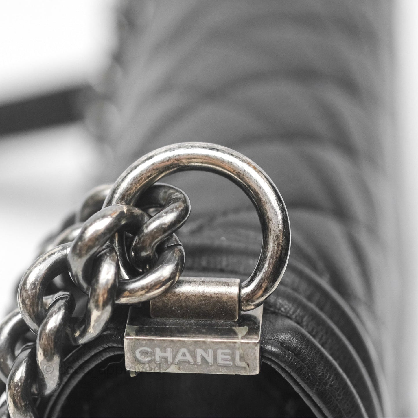 Chanel Medium Boy Quilted Black Calfskin Ruthenium Hardware