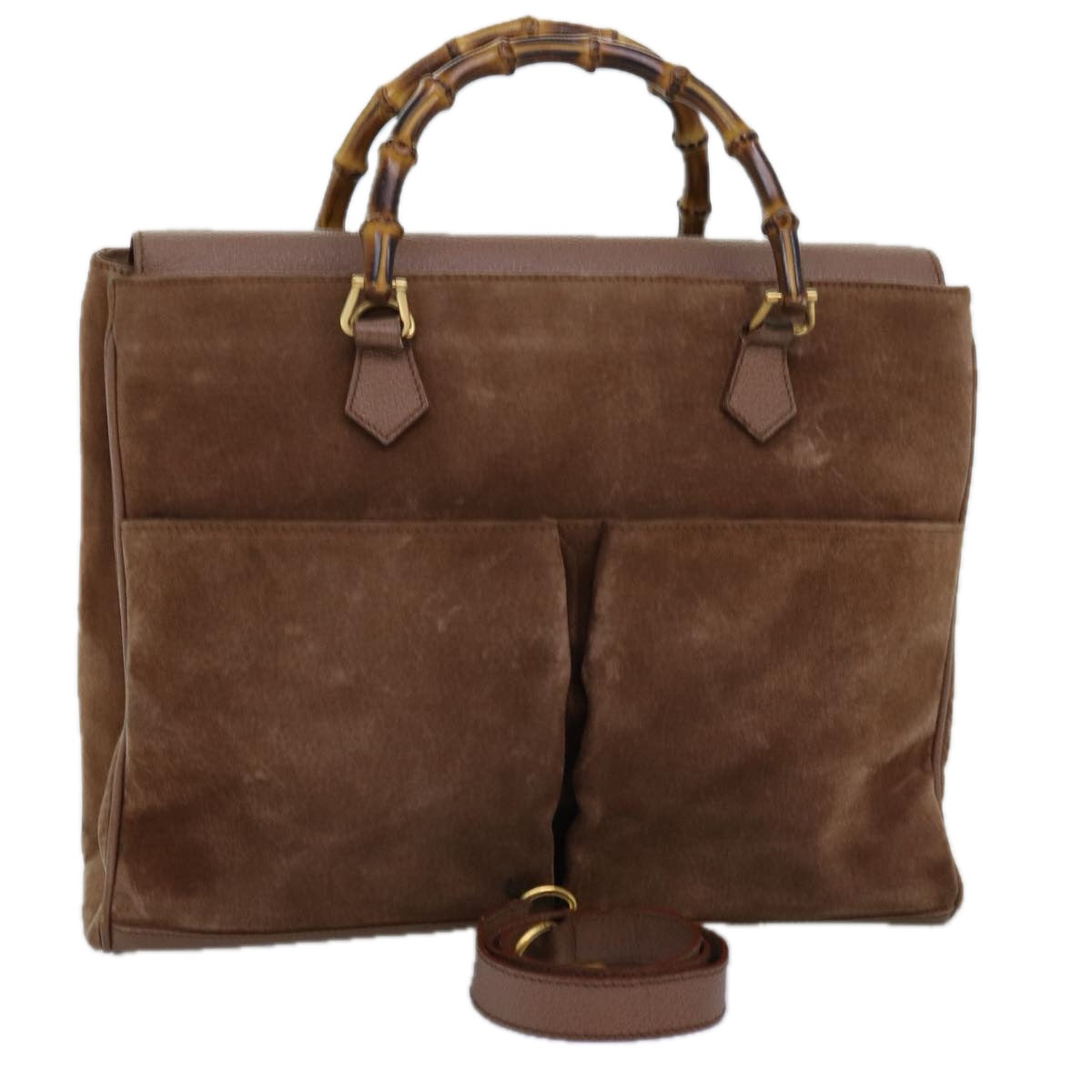 Luxury Gucci Trending 2025 Bamboo Hand Bag Suede 2way Brown 002 123 0322  73613