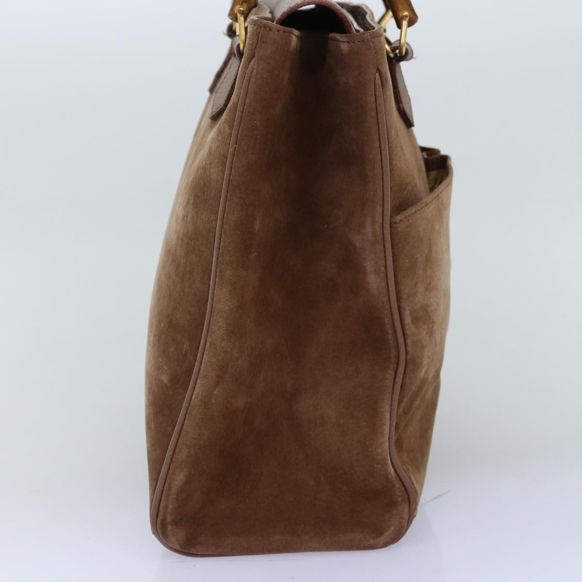 Luxury Gucci Trending 2025 Bamboo Hand Bag Suede 2way Brown 002 123 0322  73613