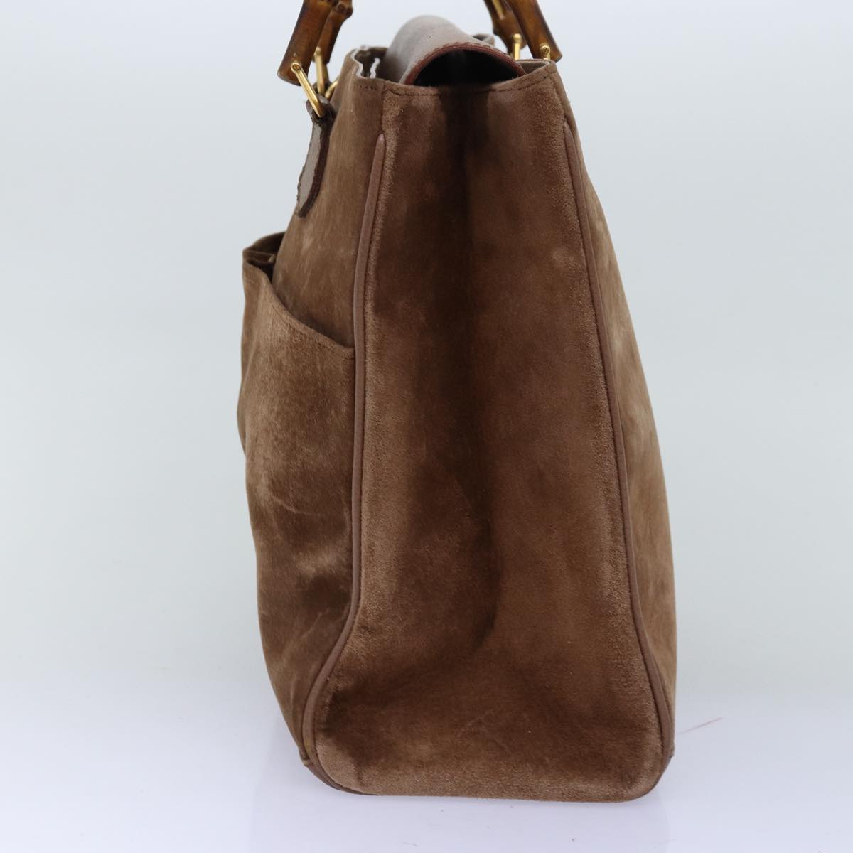 Luxury Gucci Trending 2025 Bamboo Hand Bag Suede 2way Brown 002 123 0322  73613