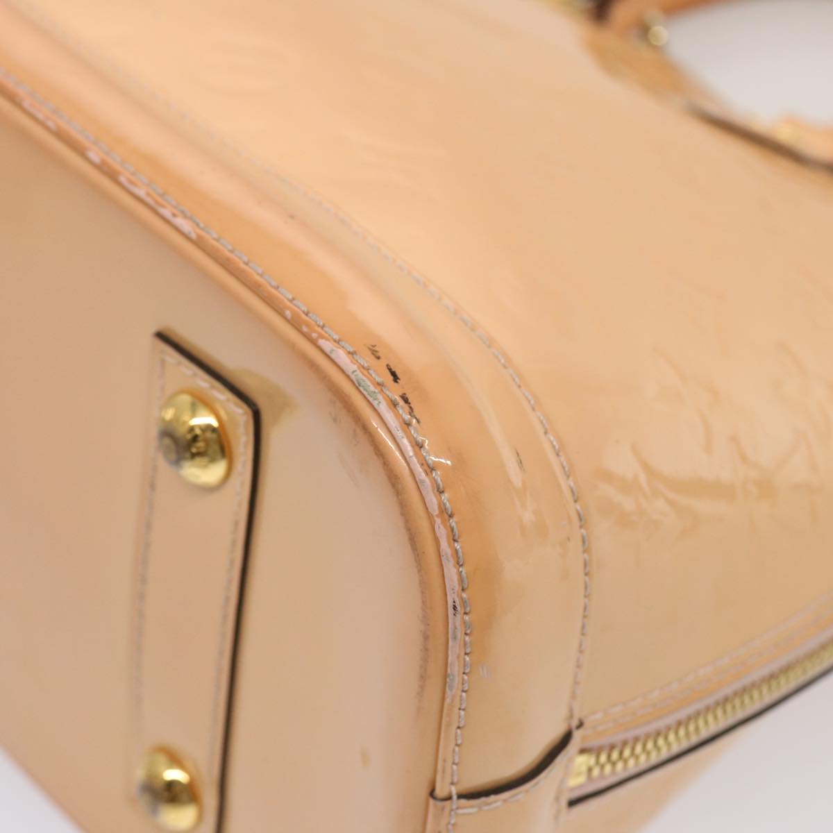 LOUIS VUITTON Monogram Vernis Alma PM Hand Bag Rose Valerine M50412 73627