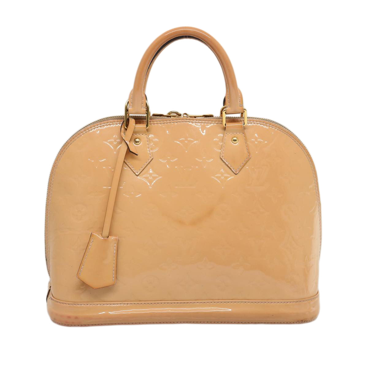 LOUIS VUITTON Monogram Vernis Alma PM Hand Bag Rose Valerine M50412 73627