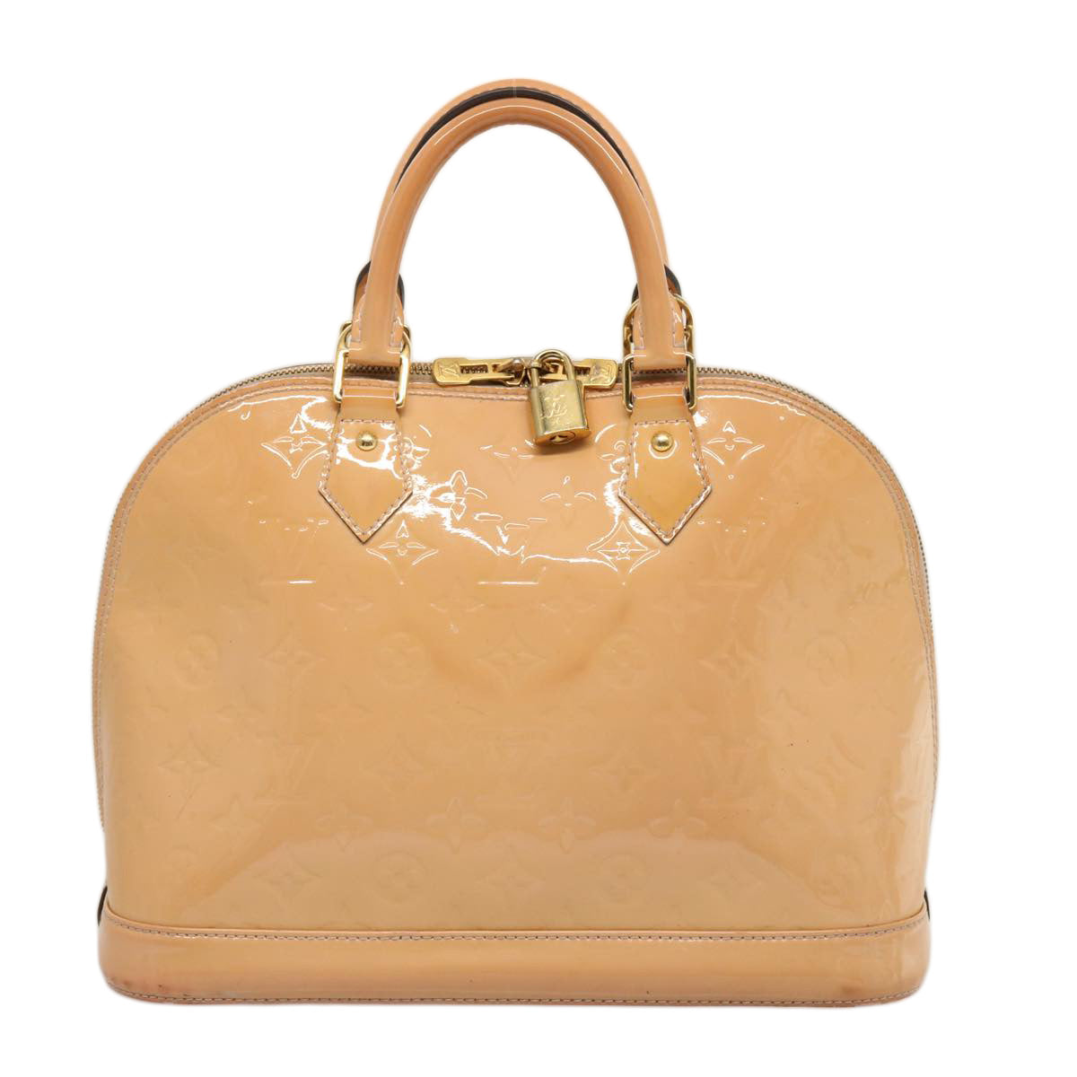 LOUIS VUITTON Monogram Vernis Alma PM Hand Bag Rose Valerine M50412 73627