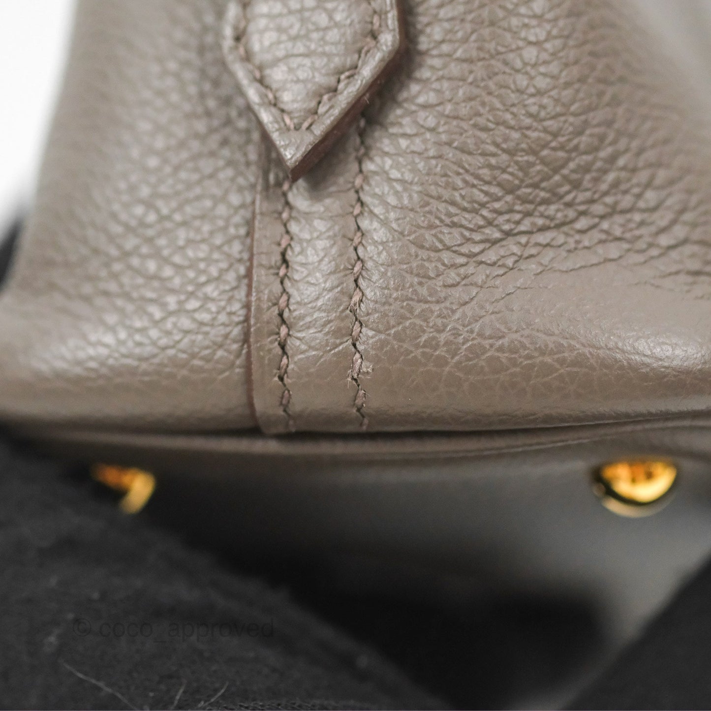 Hermès Bolide Mini 1923 Gris Etain 8F Evercolor Gold Hardware