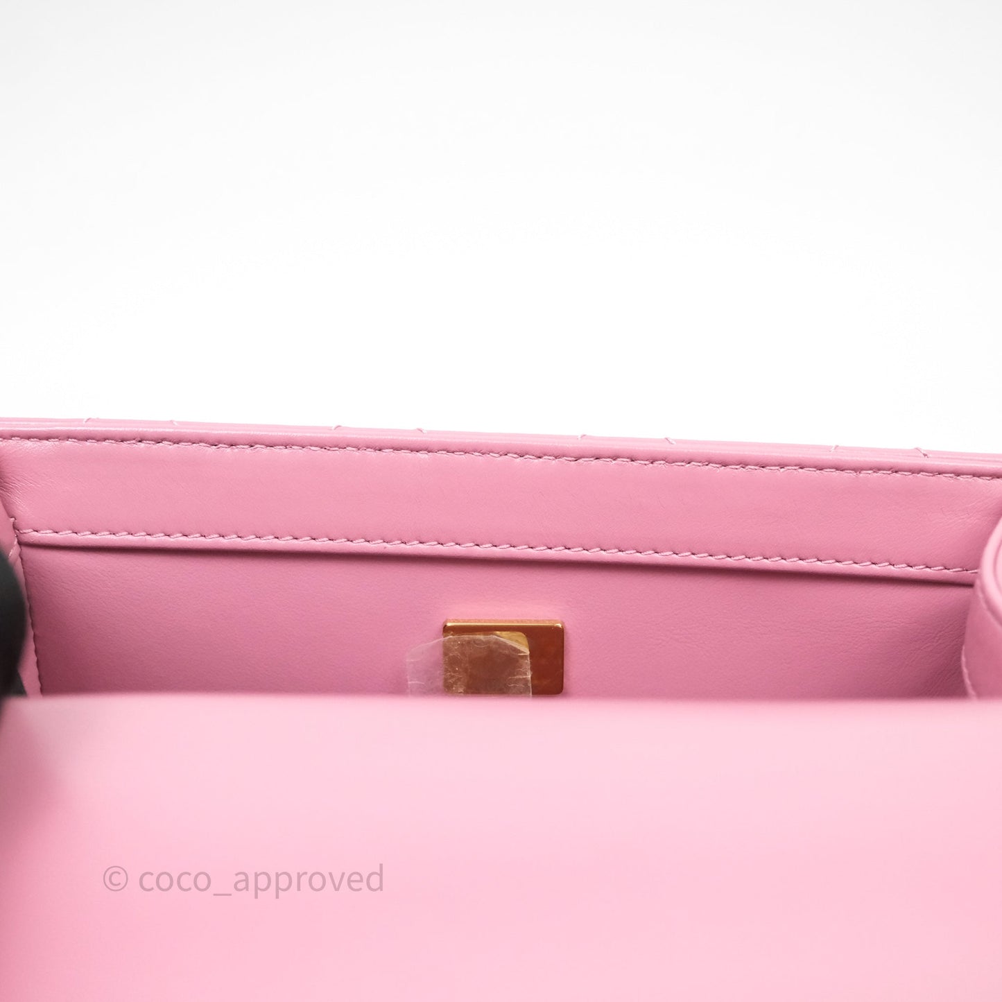Chanel Quilted Mini Perfect Fit Adjustable Pink Calfskin Gold Hardware