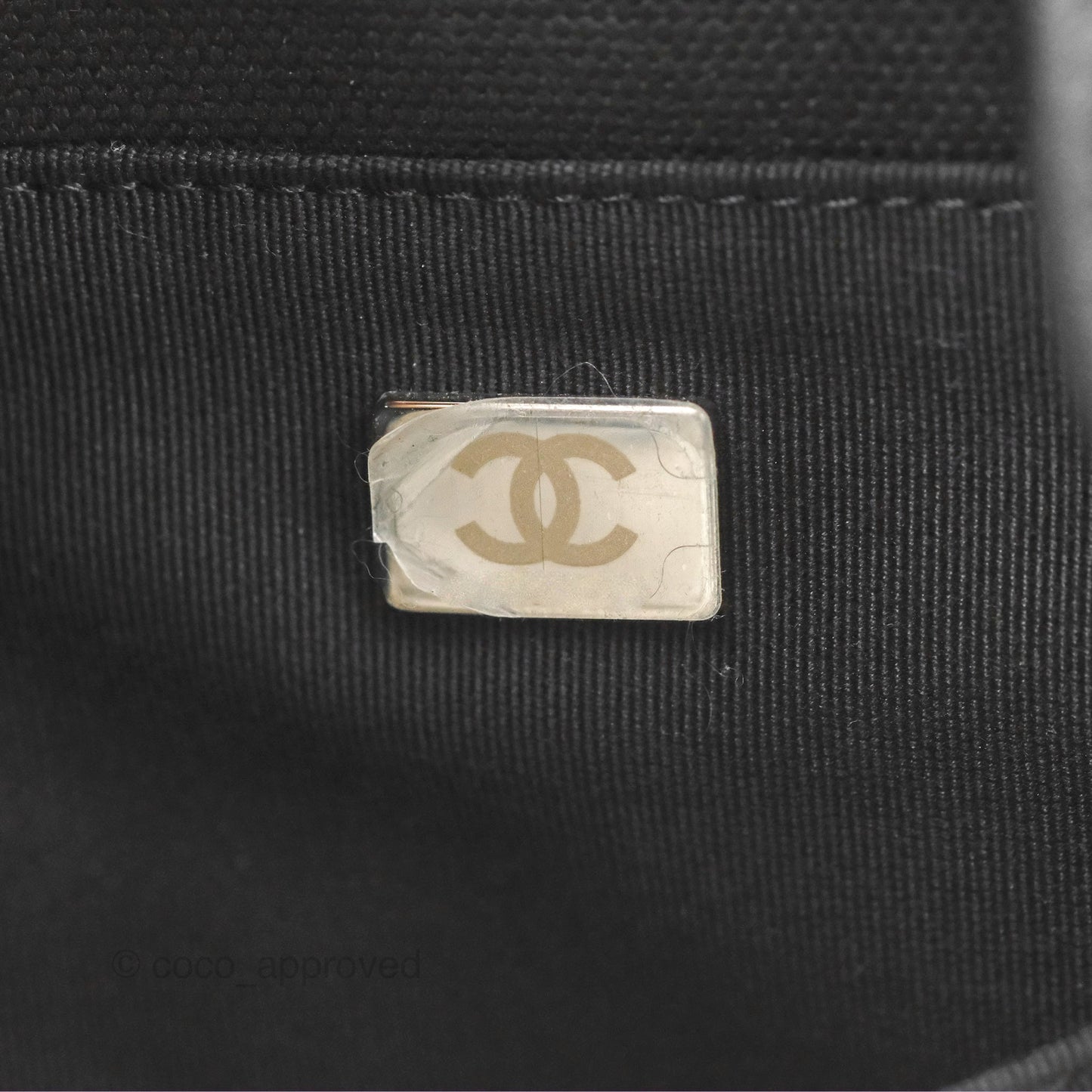 Chanel Large Deauville Black White Striped Canvas Aged Silver Hardware 23S